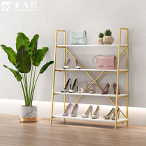 Clothing store bag display rack floor type iron multi-layer shelf display rack window display table shoe rack storage rack