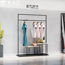 Creative clothing store window display rack floor-to-ceiling combination display rack on the front side of the island water platform