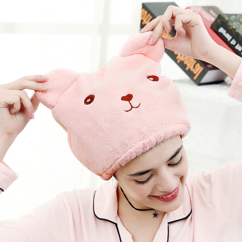 Dry Hair Hat Super Super Absorbent 2021 New Wash Hair Speed Dry Towel Baotou Woman Thickened Bath Cap Wipe Headscarf God