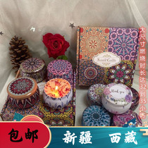 Xinjiang Tibetan Gods Moisturizing Scented Candle Bedroom Kitchen Bathroom Fragrance Aids Sleep and Purifies the Air Home