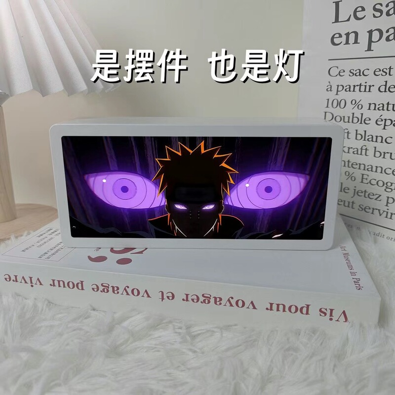 Naruto Atmosphere Lighting Painting Anime Merchandise Pain Sasuke Obito Creative Bedroom Desktop Decoration Night Light