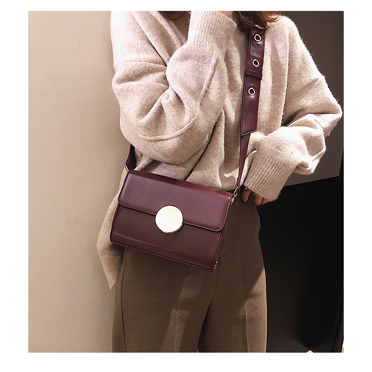 Túi lưới retro màu đỏ đen nữ 2019 mới bắt sóng thường xuyên Túi Sen Messenger phiên bản Hàn Quốc của túi đeo vai hoang dã túi nhỏ - Túi xách nữ túi xách da nữ