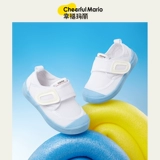 Детская белая обувь для раннего возраста, тканевые детские туфли для мальчиков