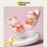 Милые сандалии с бантиком, нескользящая детская пляжная обувь для принцессы, мягкая подошва, подходит для подростков