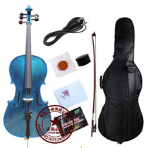 Manufacturer Direct sales 5 string box electroacoustic cello electronic cello electric box dual-use blue