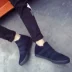 Mùa hè nhanh tay thẻ đỏ thương hiệu Qi với một đôi giày thể thao nam cotton cộng với nhung Li Yaoyang xã hội băng đảng giày tập gym nam Plimsolls
