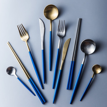 304 Stainless Steel Knife Fork Spoon Chopsticks Food Grade Western Dining Cutlery Steak Knife Main Dining Fork Main Dining Spoon Coffee Spoon