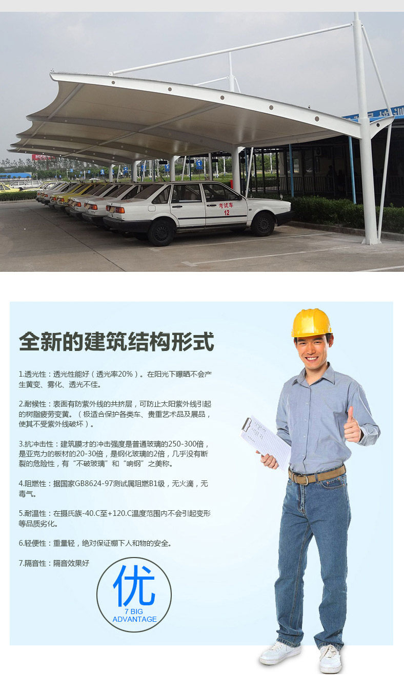 膜结构自行车棚充电桩停车棚自行车蓬电动车车篷摩托车遮阳棚新品 新品上市 车棚 电动车 充电 摩托车 自行车途虎网