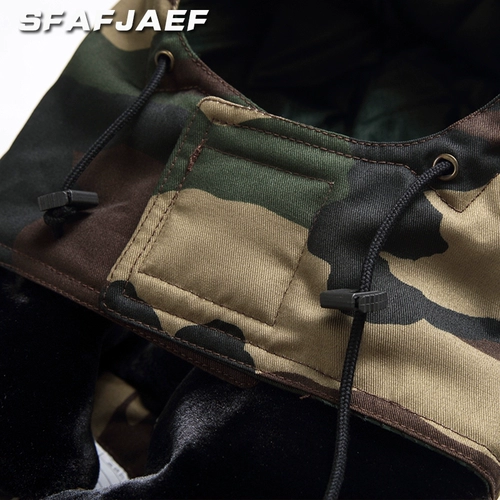 Зимняя камуфляжная водонепроницаемая увлажняющая рабочая длинная съемная куртка, средней длины