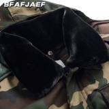 Зимняя камуфляжная водонепроницаемая увлажняющая рабочая длинная съемная куртка, средней длины