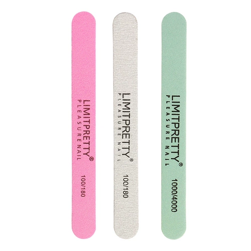 Поролоновый комплект для маникюра для ногтей, двусторонний ткань для полировки