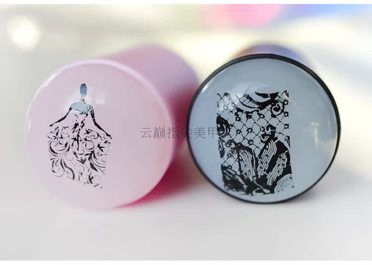 Nail Art Printing Tools Scrub Big Xử lý Tem mềm Silicone Siêu mềm Đầu Squeegee Bốn màu Tùy chọn - Công cụ Nail phụ kiện làm nail