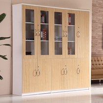 Fashionable and simple office bookcase combination file cabinet wooden office data Cabinet floor filing cabinet storage cabinet