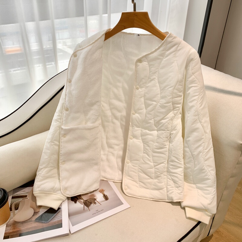 2026 New Winter Fleece-Lined Thickened Cotton-Padded Jacket for Women, Short down Cotton Coat, Lightweight Inner Wear Small Cotton-Padded Jacket 2026 New Winter Fleece-Lined Thickened Cotton-Padded Jacket for Women, Short down Cotton Coat, Lightweight Inner Wear Small Cotton-Padded Jacket