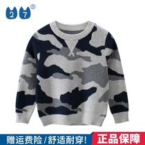 27kids cotton Korean version of childrens clothing autumn childrens Autumn Sweater camouflage childrens coat baby clothes boys