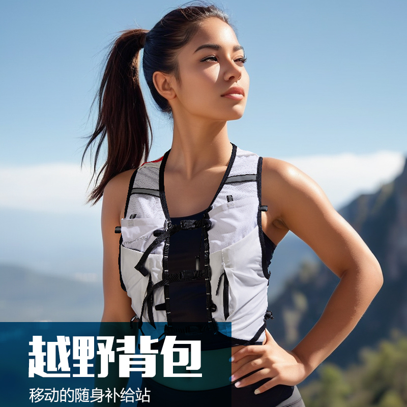 Professional Cross-Country Running Backpack, Marathon Hydration Pack, Hiking and Mountain Running Backpack, Ultra-Light and Breathable 10L