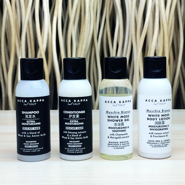 ACCA KAPPA Muschio Bianco (white musk) shampoo for hair care bath moisturizing soap