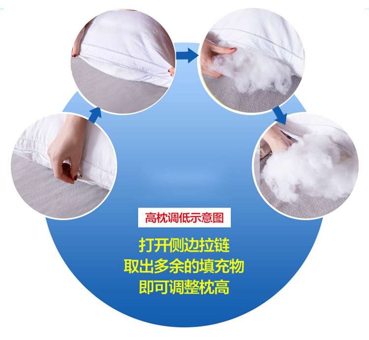 Gối gối cặp đôi chính hãng dành cho người lớn giúp ngủ đơn khách sạn thoải mái gối ôm cao su non
