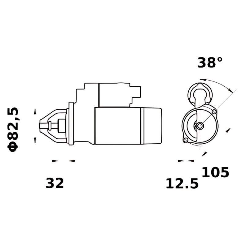 Подарочная коробка 适用赫驰起动机马达24v起动机000050585900起动机aze6585起动机