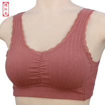 Mom lingerie bra slim-free steel ring thread pure cotton middle-aged vest type big code coalage for older people bra