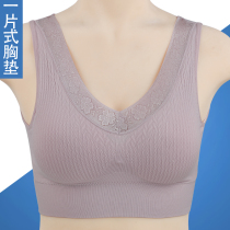 Mother underwear womens no steel ring bra elderly sports vest middle-aged women gather bra one-piece summer