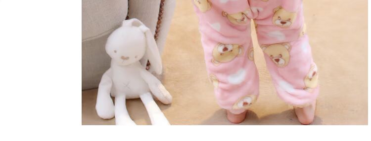 Bộ đồ ngủ trẻ em Xiêm mùa thu và mùa đông Lông cừu san hô dày 1 Túi ngủ chống bé 3 tuổi Phim hoạt hình bé gái Flannel Tide áo trẻ em