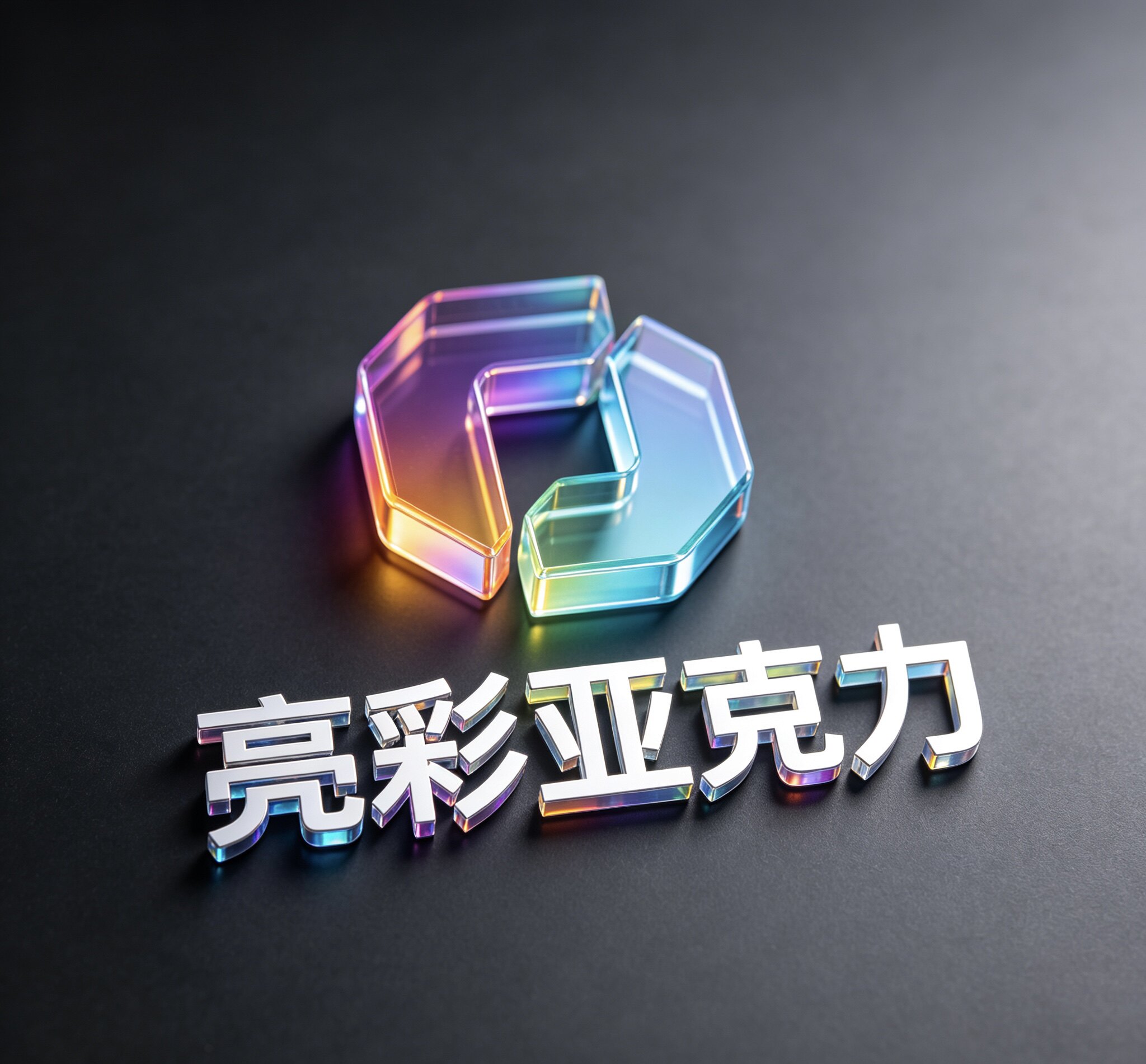亮彩亚克力工厂店的LOGO