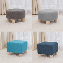 Childrens stool home fashion creative small round stool living room small stool low stool cute bench for shoes footstool solid wood
