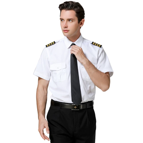 Рубашка, униформа, летняя одежда для работы, нарукавники, комплект, короткий рукав