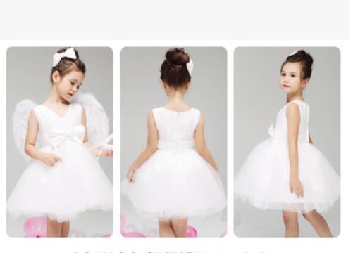 Thiên thần nhỏ của trẻ em Hiển thị Hoa Cô gái Váy Thiên thần Cánh Trang phục Tutu Cô gái Váy Hàn Quốc Trang phục Váy chân váy trẻ em 11 tuổi