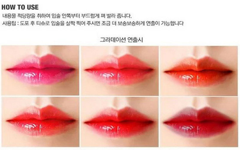 Hàn quốc rượu vang đỏ lip lỏng lip gloss không đánh dấu lip men lâu dài không dính cup lip mật ong cắn môi trang điểm sinh viên son môi son bóng hera	