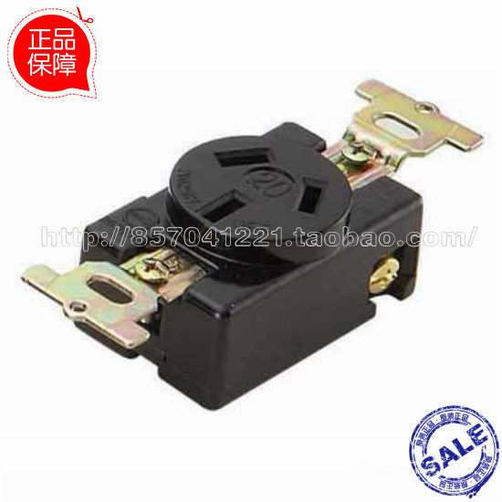 Taiwan's Rongguang Electric Wood Socket Triple Pole Import Socket 20A Dark socket WJ1320