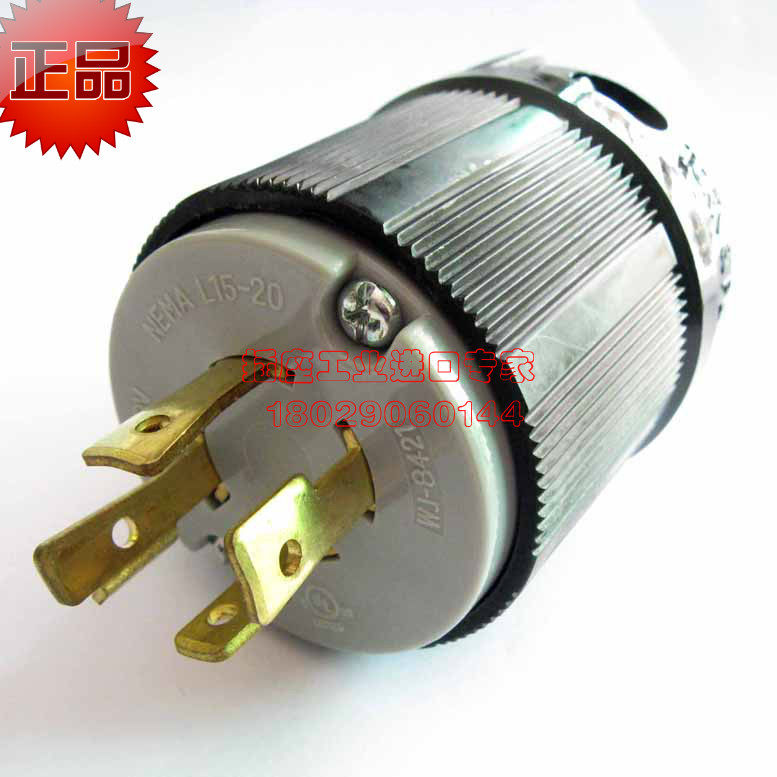 American plug 20A250V plug NEMA L15 -20 three-phase four-wire plug WJ-8421