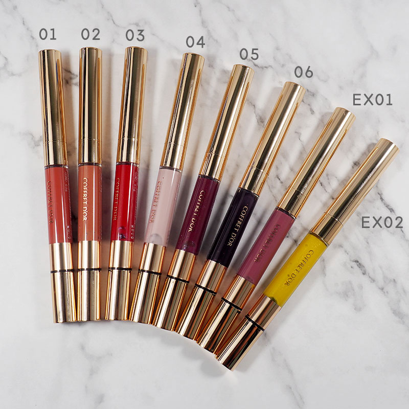 Hạt cà phê Nhật Bản COFFRET DOR 2018 mùa thu đông mới giới hạn đôi son dưỡng môi bóng son bóng - Son bóng / Liquid Rouge 	son bóng glasting water gloss	