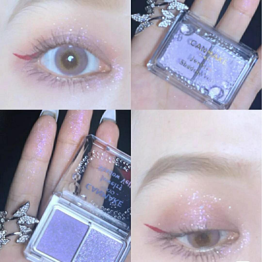 Japanese well - fields canmake dual - colored eye flash flash pearl waterproof small plate portable segment eye shadow 05