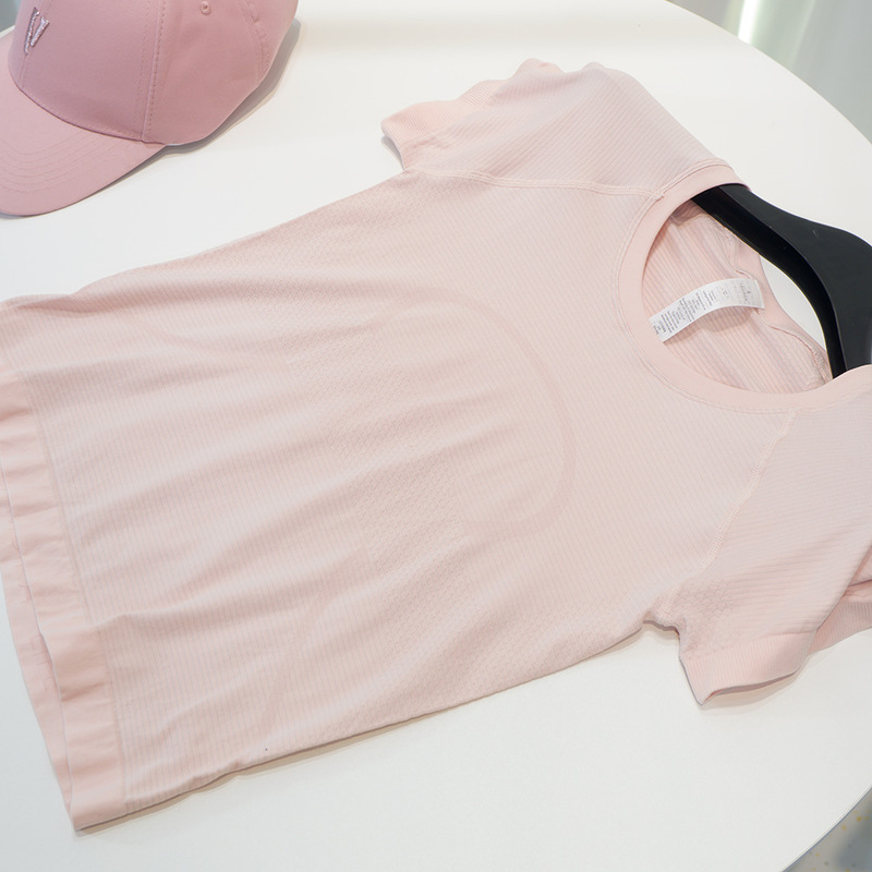 New Yoga T-Shirt Seamless Casual Tight-Fitting Women's Sports Short-Sleeved Tight-Fitting Jogging Fitness