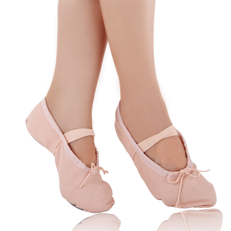 Dankai Children Dance Shoes Soft Base Shoes Ballet Shoes Women Gymnastics Shoes Practice Shoes Cat Paw Shoes Belly Leather Dance Shoes
