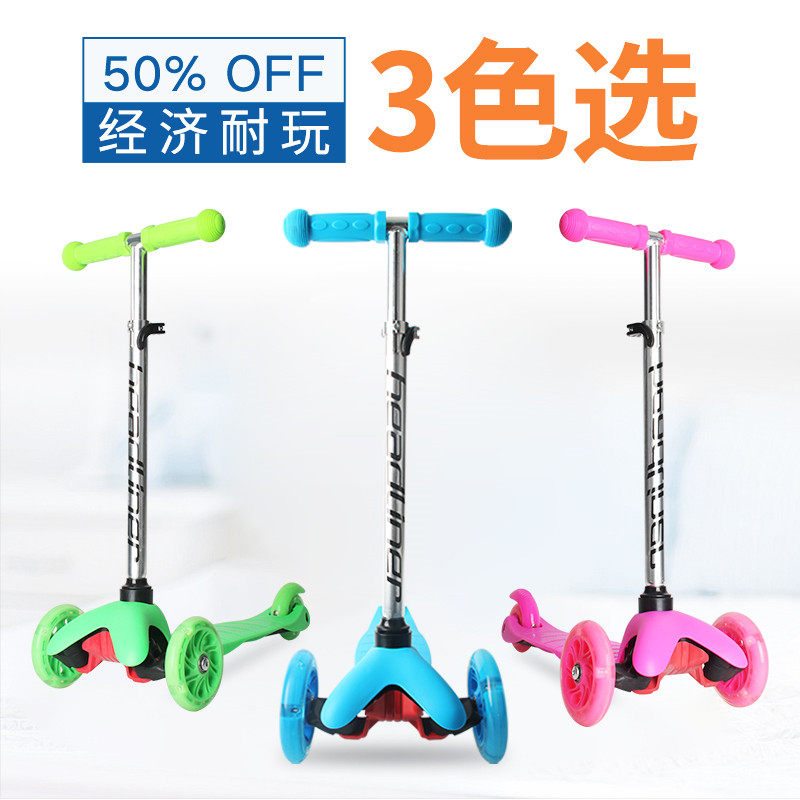 Children scooter 2-4-8-year-old surfboard scooter Scooter Slide Tackle Flash Wheel Cartoon Pattern Baby Slide Tackle