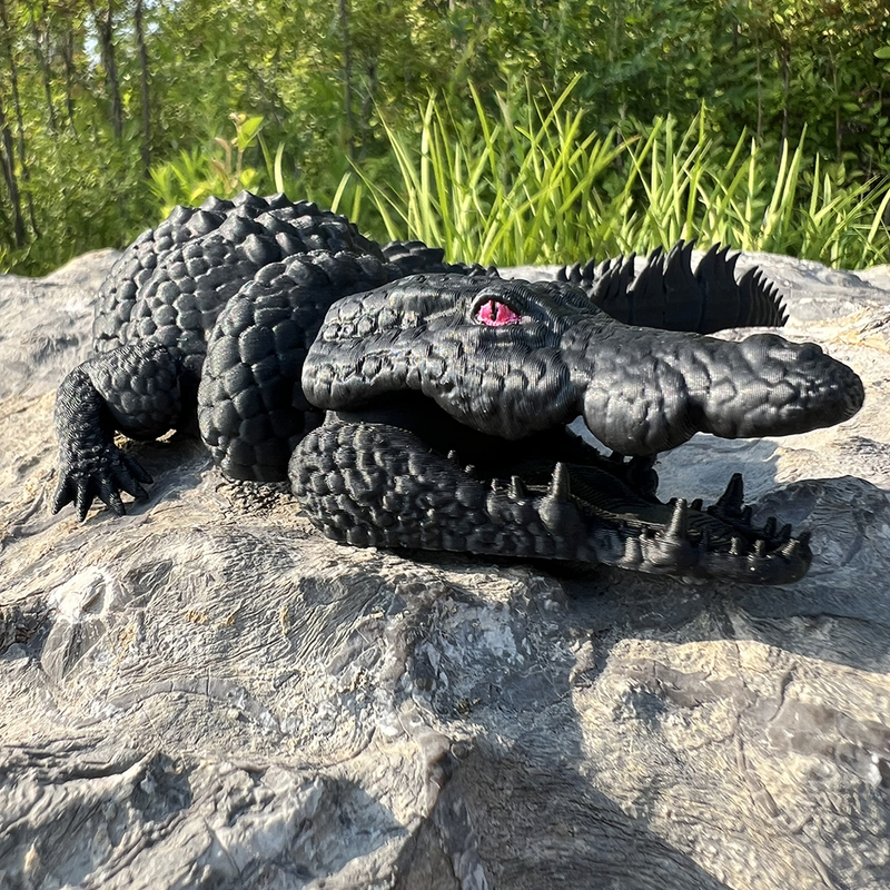 Children's Day Gift Crocodile 3D Printed Giant Crocodile Toy with Movable Joints, Popular New Product, Realistic Crocodile Birthday Gift Children's Day Gift Crocodile 3D Printed Giant Crocodile Toy with Movable Joints, Popular New Product, Realistic Crocodile Birthday Gift