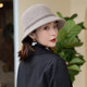 CalbouKimct wool hat for women in winter, small face, warm and versatile, fashionable, foreign style, autumn and winter fisherman hat