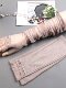 CalbouKimct sun protection ice sleeves women's anti-UV ice silk sleeves driving lace gloves summer fingerless hand sleeves
