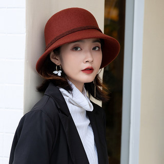 Calboukimct Wool Hat for Women, Winter Style, Makes the Face Look Smaller, Warm, Versatile, Fashionable, Stylish, Autumn and Winter Fisherman Hat