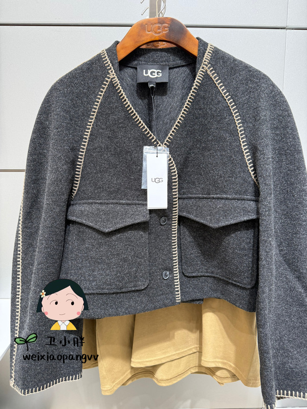 Ugg Official Store Direct Delivery 26 Fall/Winter Women's Casual Loose V-Neck Button-Up Top / Pants 1180598