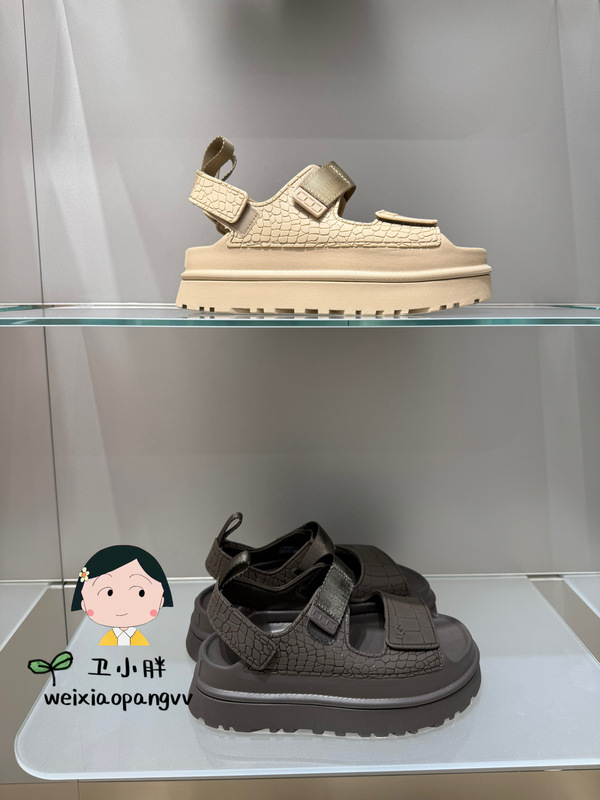 Ugg Official Store Direct Delivery 26 Summer Women's Fashion Thick-Soled Embossed Gold Magic Tape Casual Sandals 1175311 Ugg Official Store Direct Delivery 26 Summer Women's Fashion Thick-Soled Embossed Gold Magic Tape Casual Sandals 1175311