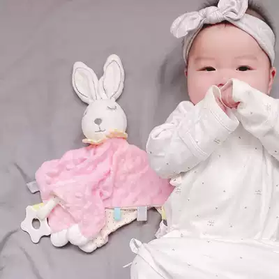 Newborn sleeping toys baby towel can be imported 0-1 doll baby hand puppet sleep comfort doll
