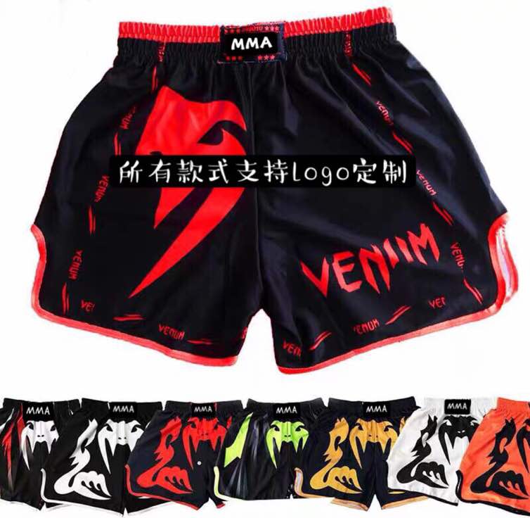 Venom Tai Boxing Shorts High Play Fighting Free Pulsation Running Training 30% Pants Loose Pants Support Custom-Taobao