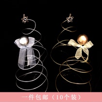 ins Net Red birthday cake decoration party baking decoration creative gold ball silver ball aluminum wire material bag