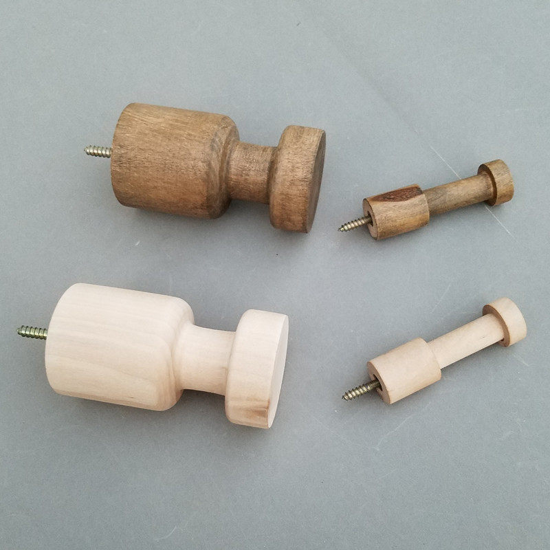 Clothing Store Hooks Retro Solid Wood Show Shelves Wall Right Hanging Coarse And Strong Single Hook Men's Women's Clothing Hook Shelves