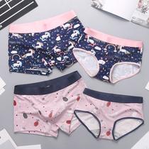  Couple panties modal cotton sexy temptation cute men and women double models fun hot passion underwear set