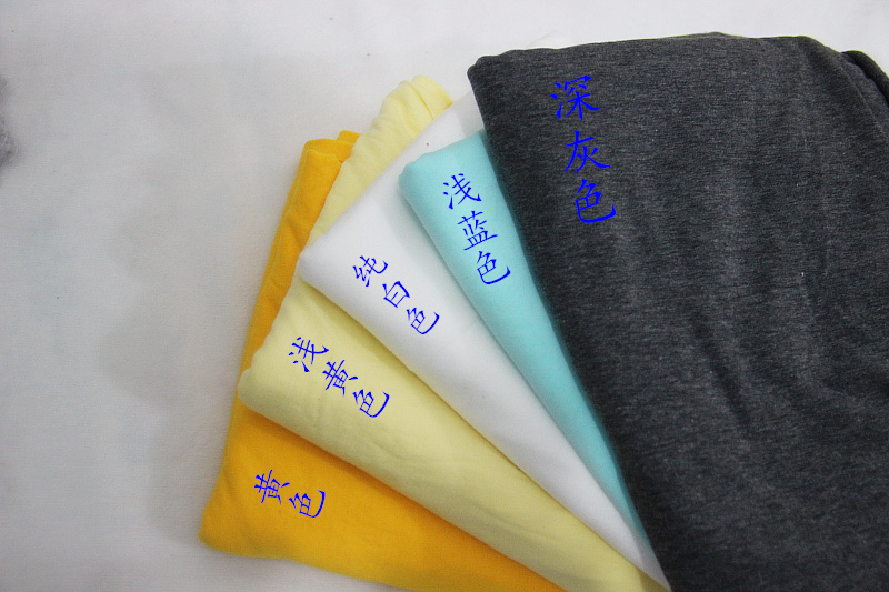 Áo thun cotton tự làm màu đơn sắc áo vải một mùa xuân và mùa hè bó sát phần vải mỏng vải cotton handmade vải cotton hàn
